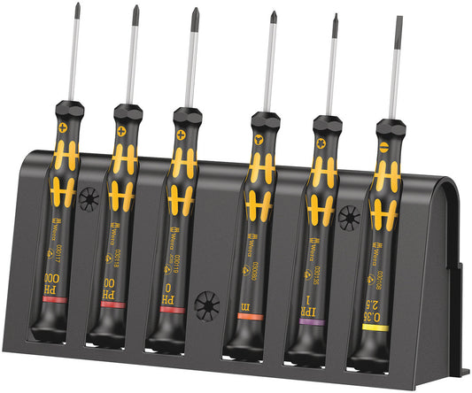 1550/6 ESD Screwdriver set and rack for electronic applications